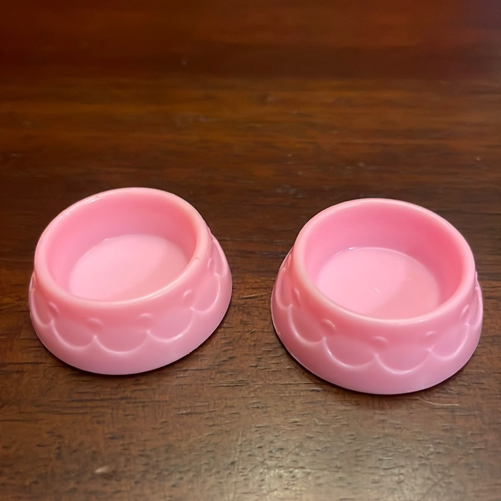 1980s Barbie Dog Bowls